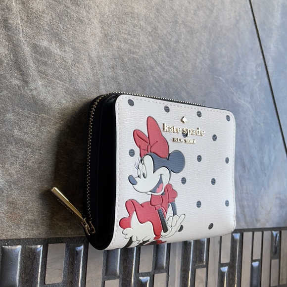 disney x kate spade new york other minnie mouse zip around wallet - Picture 2 of 16